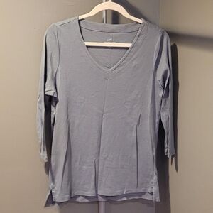 J. Jill V-Neck 3/4 Length Sleeve Top